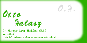 otto halasz business card